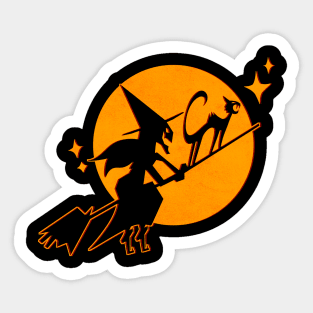 Vintage Witch Sticker